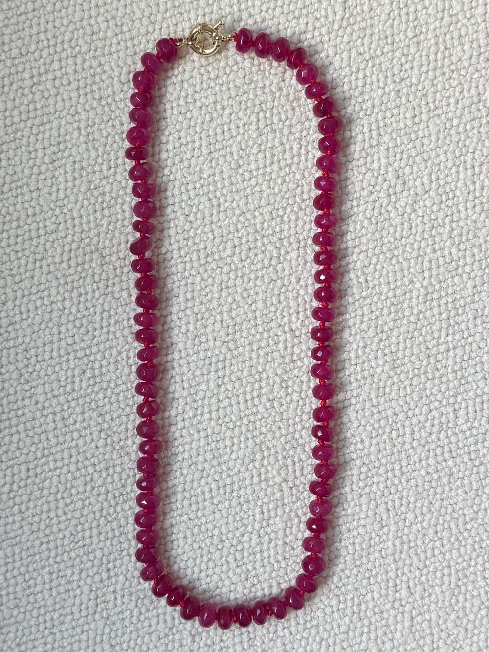 NWOT Tuckernuck Rose Pink Jade Necklace